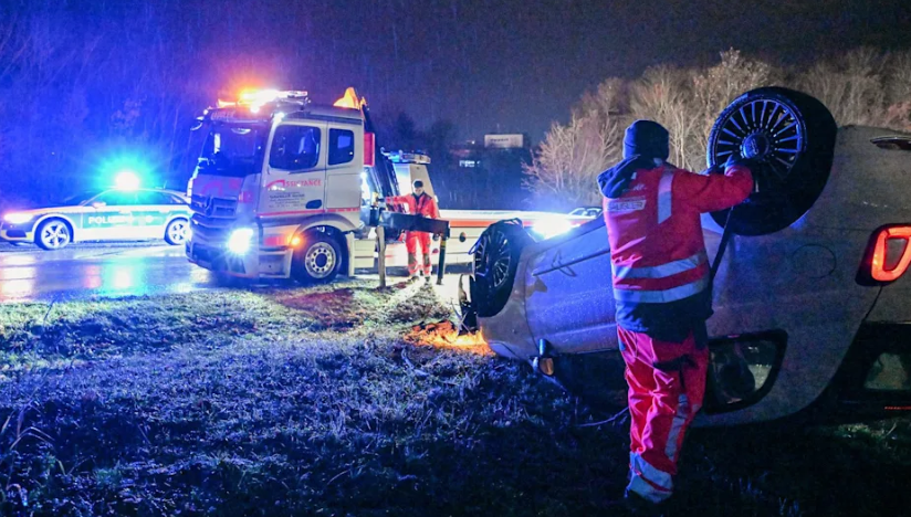 Warnung vor Glatteis zum Wochenbeginn: Mehrere Menschen sterben bei schweren Unfällen