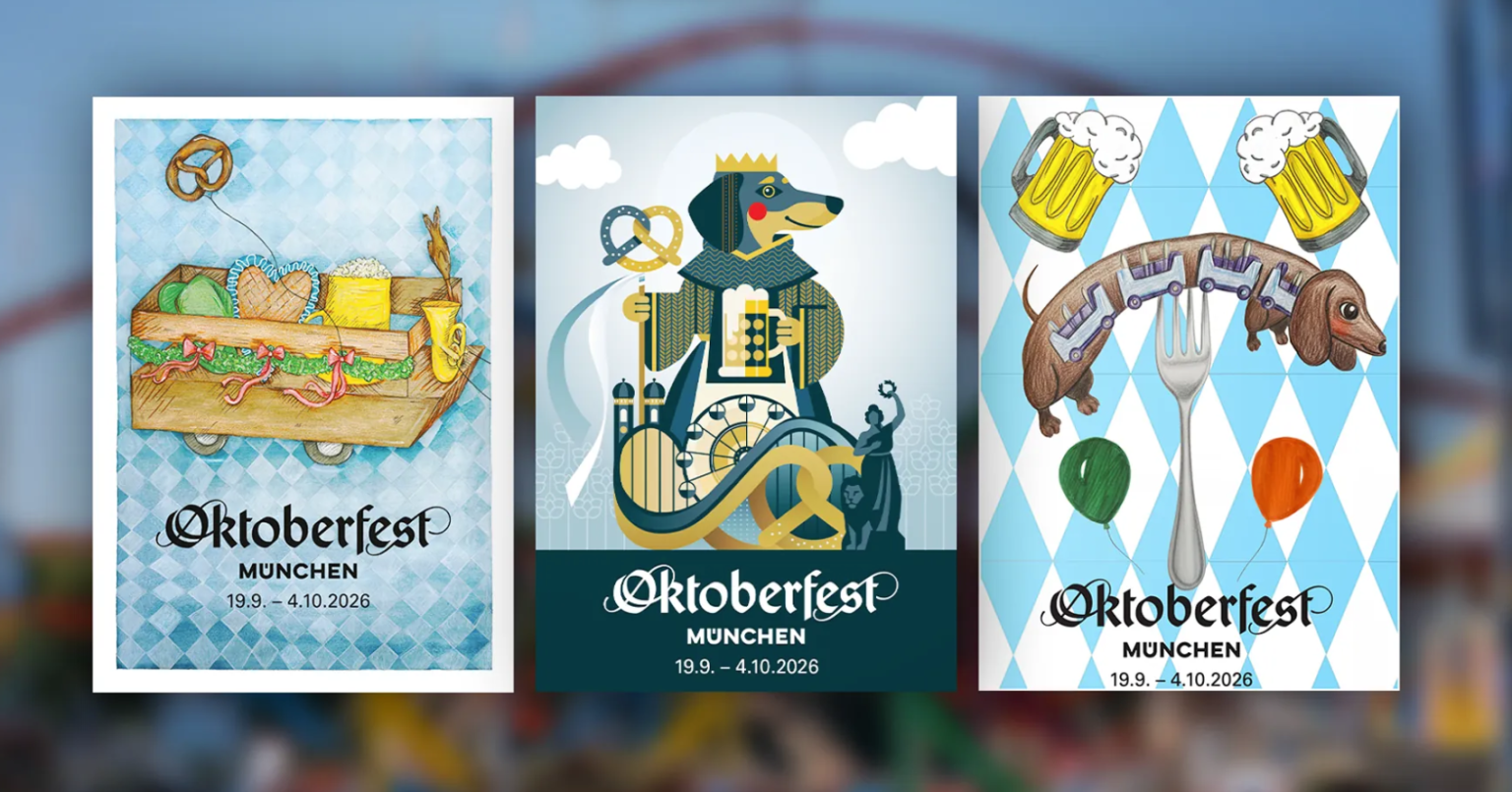 Wählen Sie das Design des Oktoberfest-Plakats 2026: Ihre Chance auf exklusive Preise