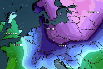 Ein massives Kältewelle zieht auf Deutschland zu: So breitet sich die Kältewelle aus.