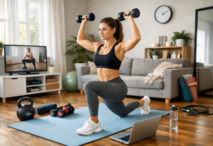 Home-Workout ohne Geräte: 20 Minuten Ganzkörpertraining für Anfänger