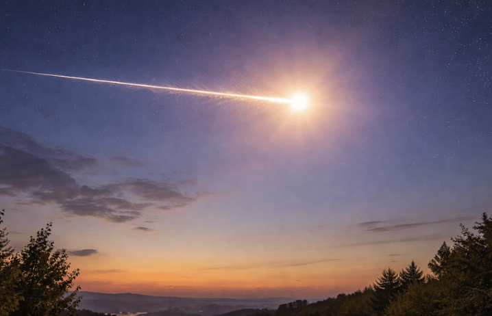 Meteorit über Nordrhein-Westfalen: Heller Lichtblitz am Himmel sorgte für Aufsehen