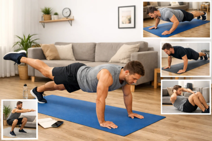 Trainingsplan zuhause: 3 Mal pro Woche ohne Geräte