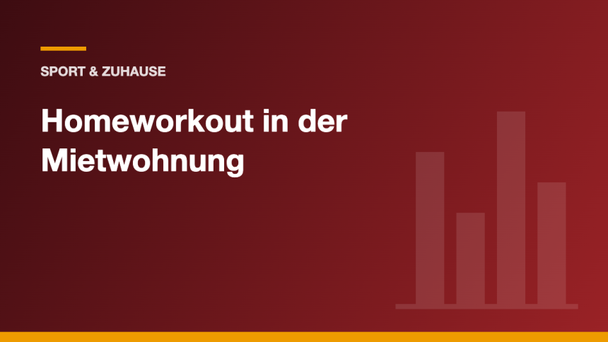 Grafik: Homeworkout in der Mietwohnung – leise trainieren