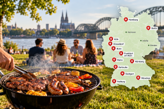 Wo kann man in Deutschland grillen? Über 30 öffentliche Grillplätze in 13 Städten mit Adressen und Regeln 2026